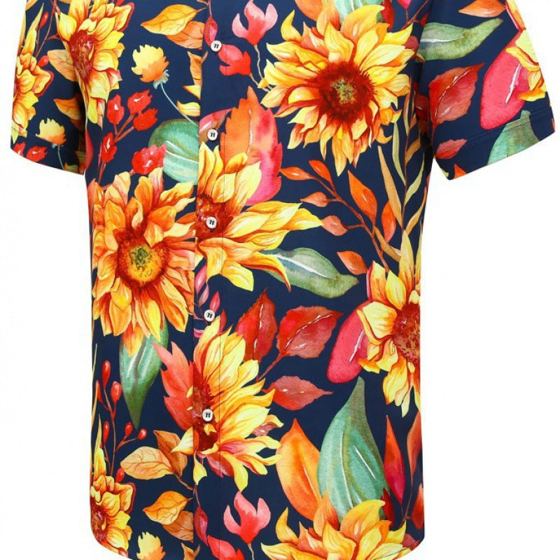 New SpringSummer Short Shirt Mens Top