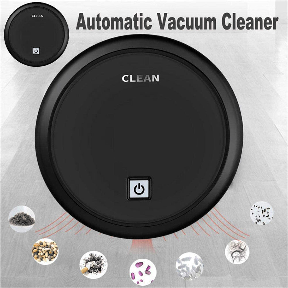 3-in-1 Robot Vacuum Cleaner 1800Pa Multifunctional Smart Floor Cleaner USB Rechargeable Dry Wet Sweeping Vacuum Cleaner null