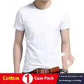 Short-sleeved T-shirt Solid Color Loose Round Neck