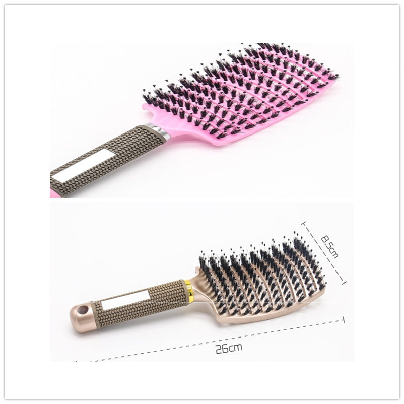 Hairbrush Anti Klit Brushy Haarborstel Women Detangler Hair Brush Bristle Nylon Scalp Massage  Teaser Hair Brush Comb null