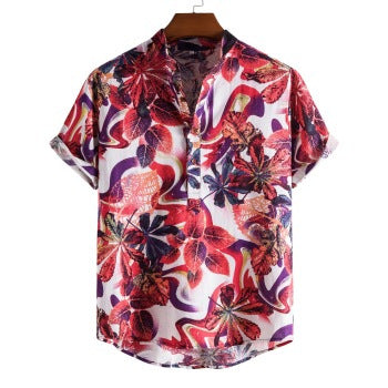 New SpringSummer Short Shirt Mens Top