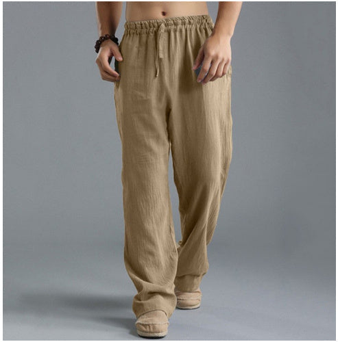 Men's Breathable Linen Loose Casual Sports Pants null