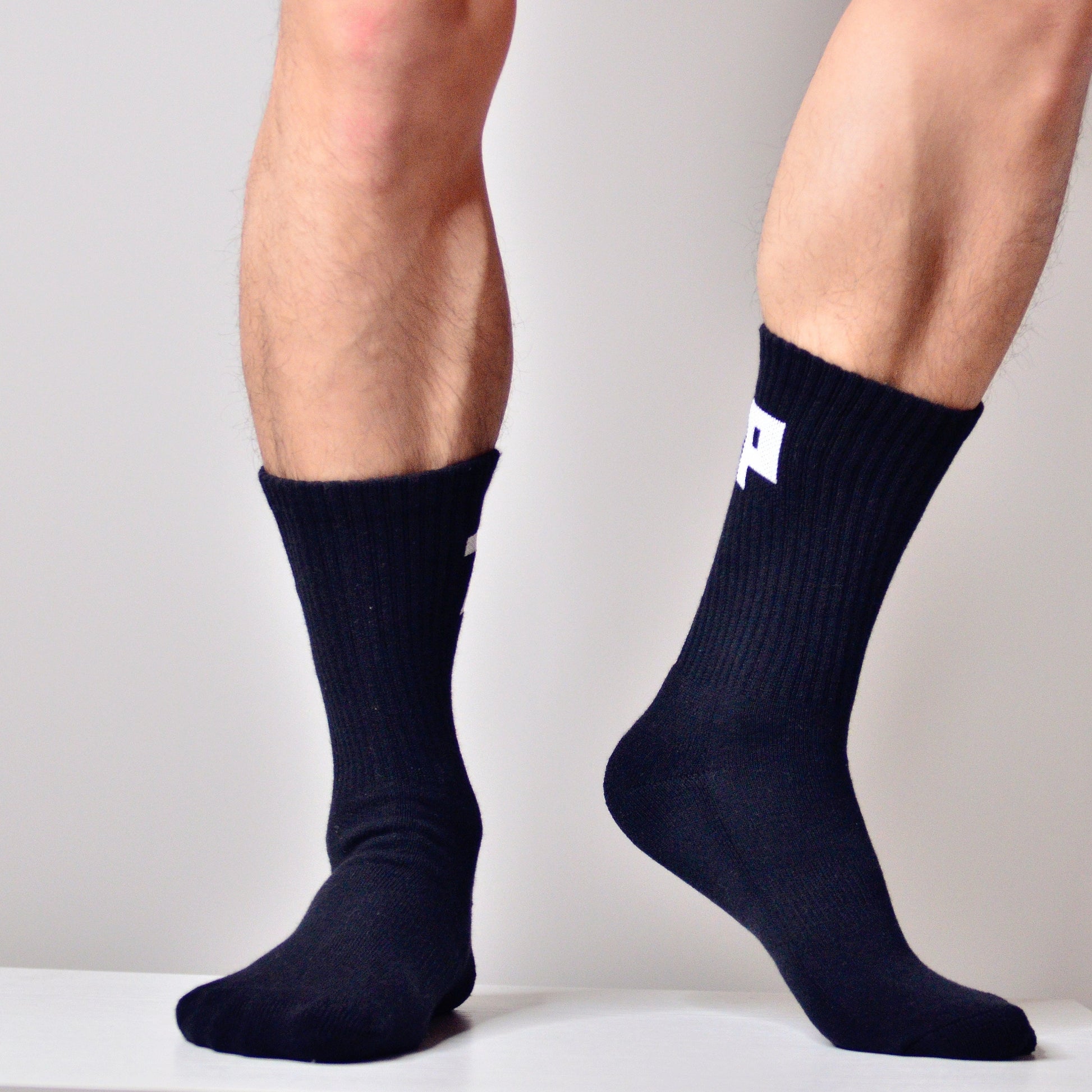 Sports and fitness socks with high top Terry bottom null