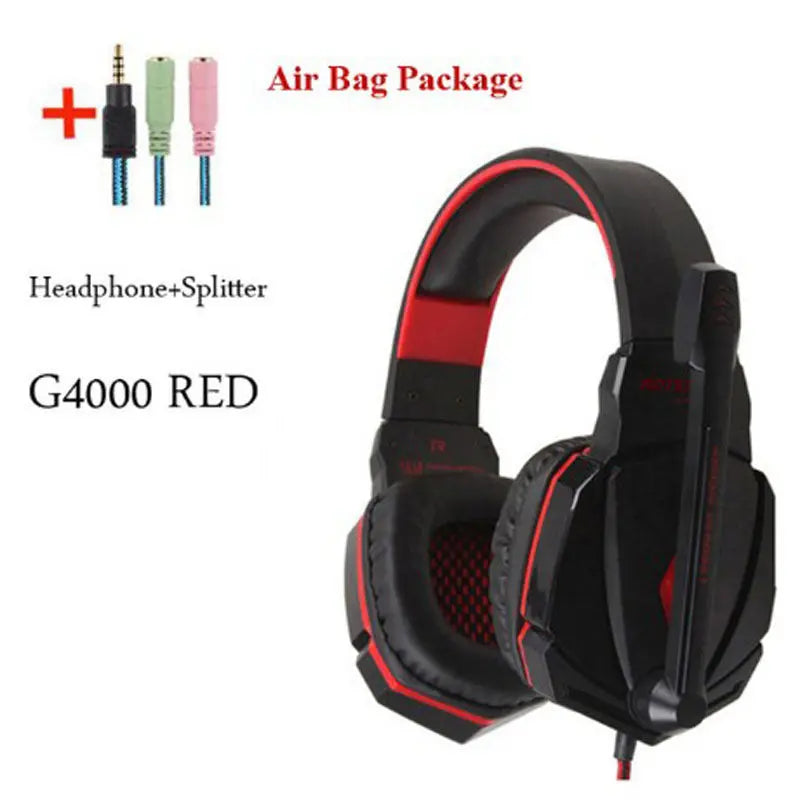 Wired Gaming Headset Headphones Surround Sound Deep Bass Stereo Casque Earphones With Microphone null