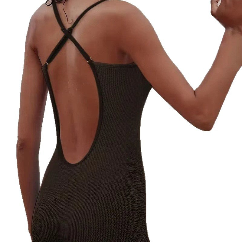 One-piece Women's Sling Slim Fit Backless Design Swimsuit