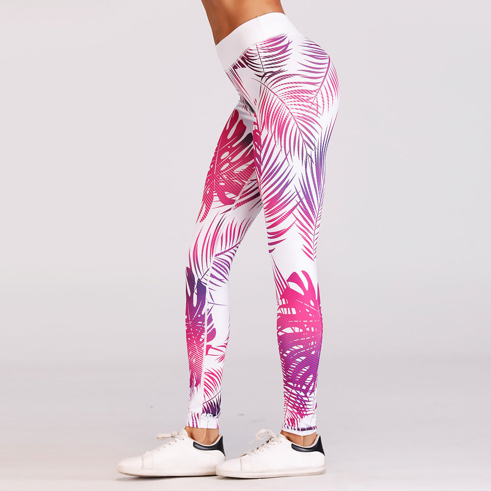 Sexy Red Print Yoga Pants Leggings Women Sport Pants Running Jogging Fitness Yoga Leggings Fitness High Elastic Gym Leggings null