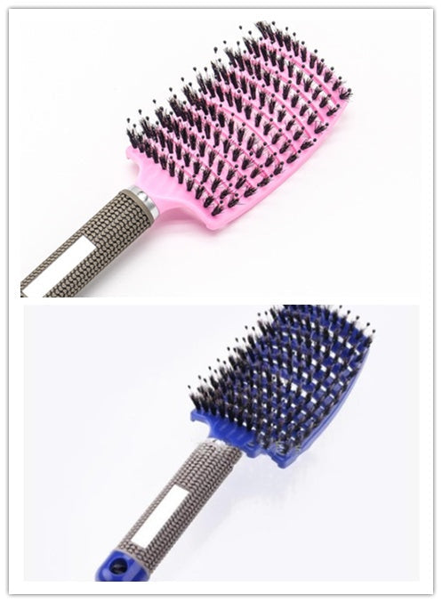 Hairbrush Anti Klit Brushy Haarborstel Women Detangler Hair Brush Bristle Nylon Scalp Massage  Teaser Hair Brush Comb null