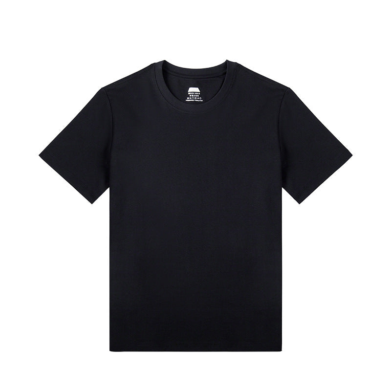 Men's Summer Round Neck Half Sleeve White T-shirt Bottoming Shirt