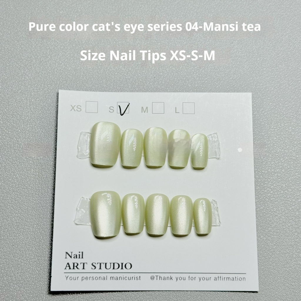 Solid Color Cat Eye 04 Mansi Tea Net Red Glass Beads Cat Eye Wear Armor