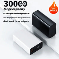 45W Power Bank 30000mAh Large Capacity Powerbank Fast Charging Portable Charger External Battery for IPhone Xiaomi Phone Laptop black 45W Power Bank 30000mAh Large Capacity Powerbank Fast Charging Portable Charger External Battery for IPhone Xiaomi Phone Laptop - shop_name