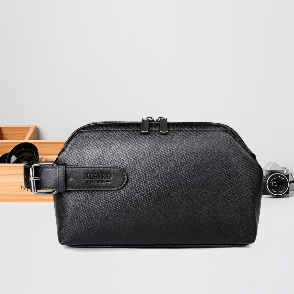 Large Capacity Business Casual Men's Soft Leather Handbag