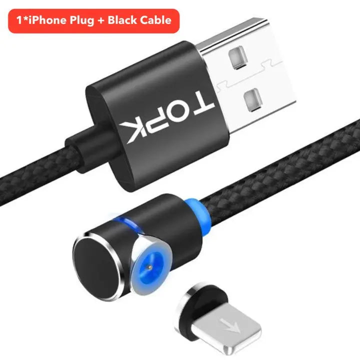 Magnetic Cable Micro Usb Cable 360 Degree Rotate Magnetic Charge Phone Charging Cord Wire null