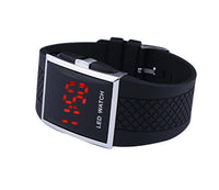 Relógio de Pulso Esportivo Digital LED Branco Preto Unissex Casual Masculino Feminino Data Hora