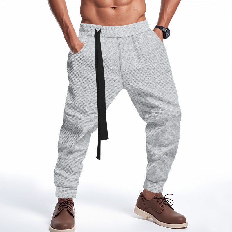 Men's Casual Pants Loose Ankle-tied Trousers Fashion Mens Clothing Men Clothing Men Wears null