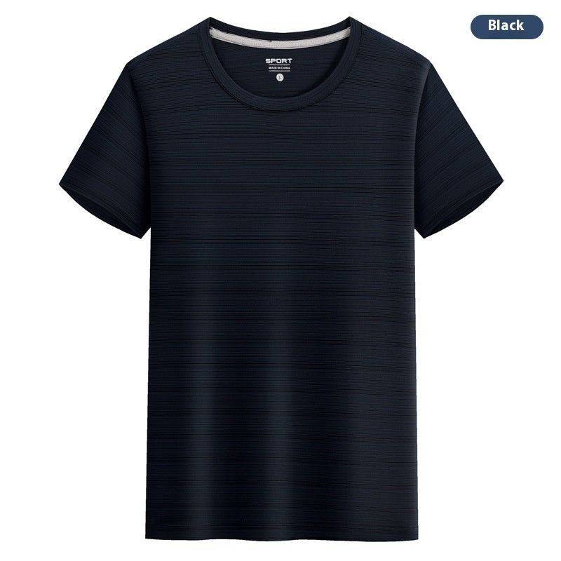 Crystal Silk Round Neck Quick-drying T-shirt