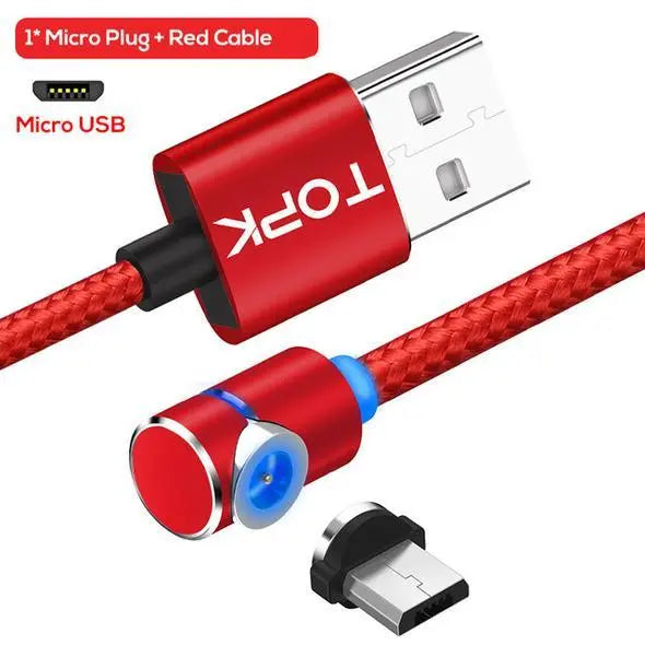 Magnetic Cable Micro Usb Cable 360 Degree Rotate Magnetic Charge Phone Charging Cord Wire null