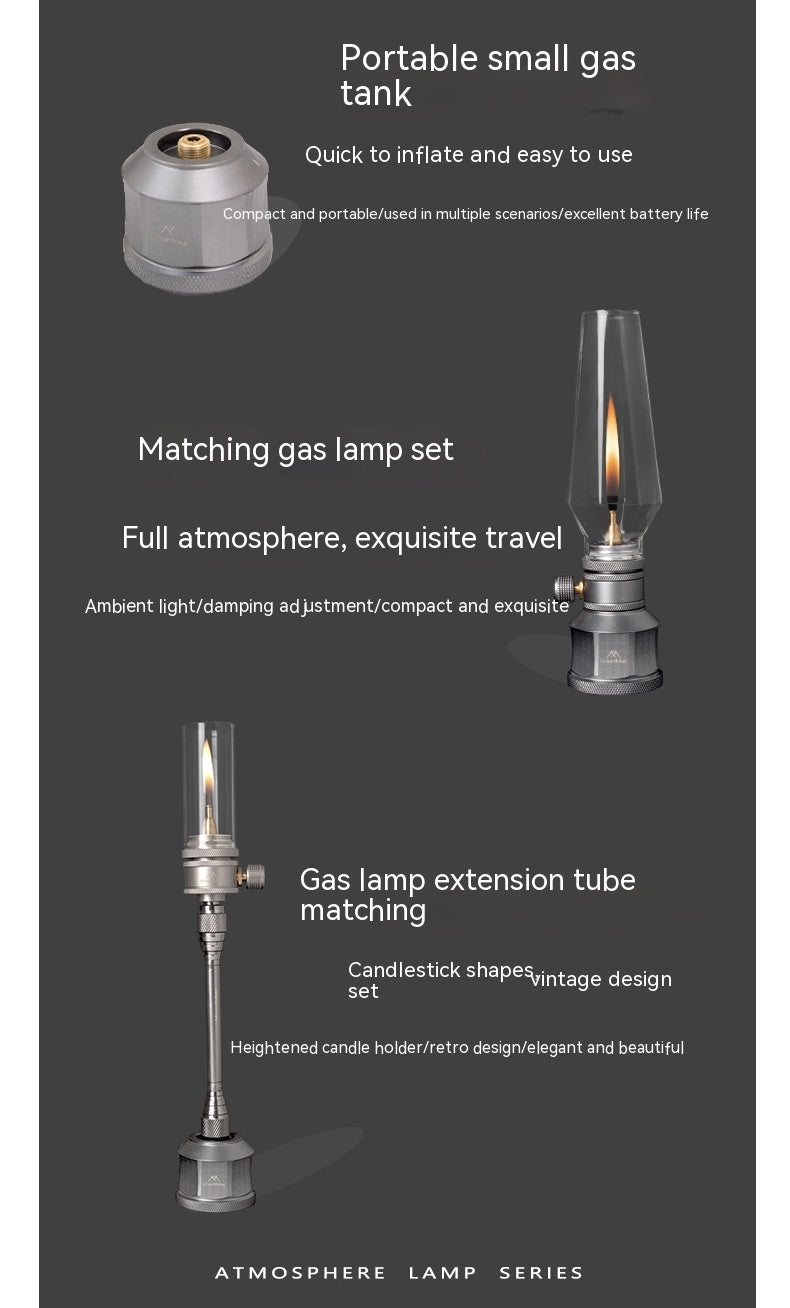 Gas Lamp Outdoor Camping Lighting Candlestick Candle Light null