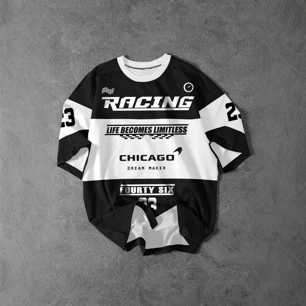 3D Digital Printed Round Neck Short Sleeve