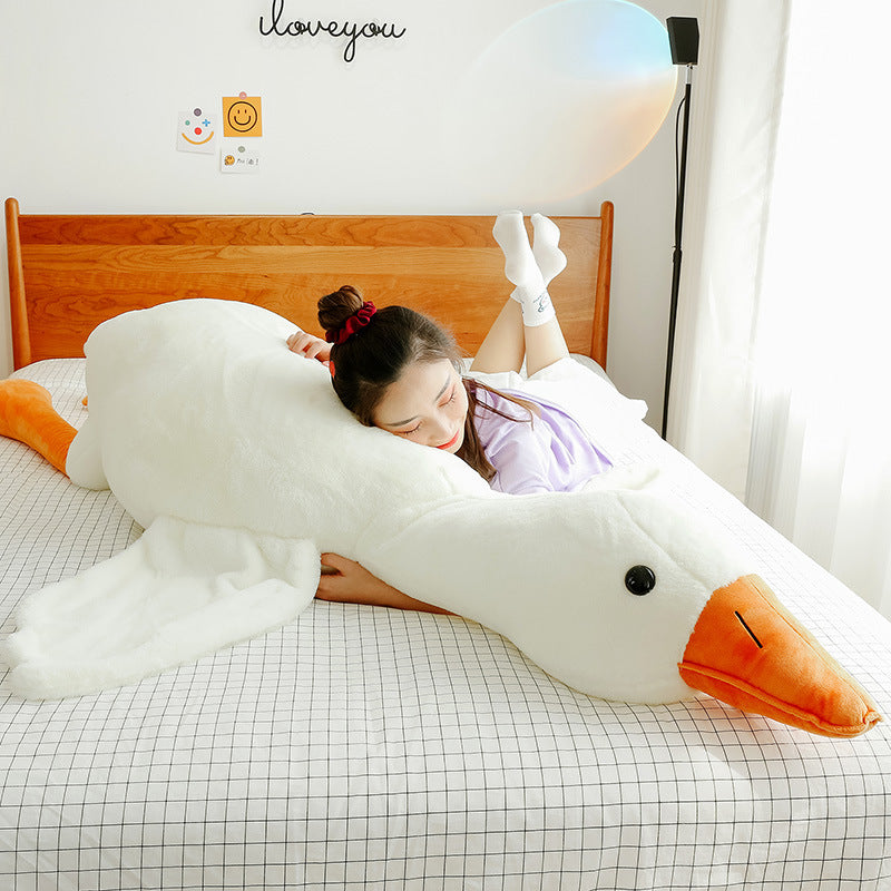 Cute Big White Geese Pillow Plush Toy null