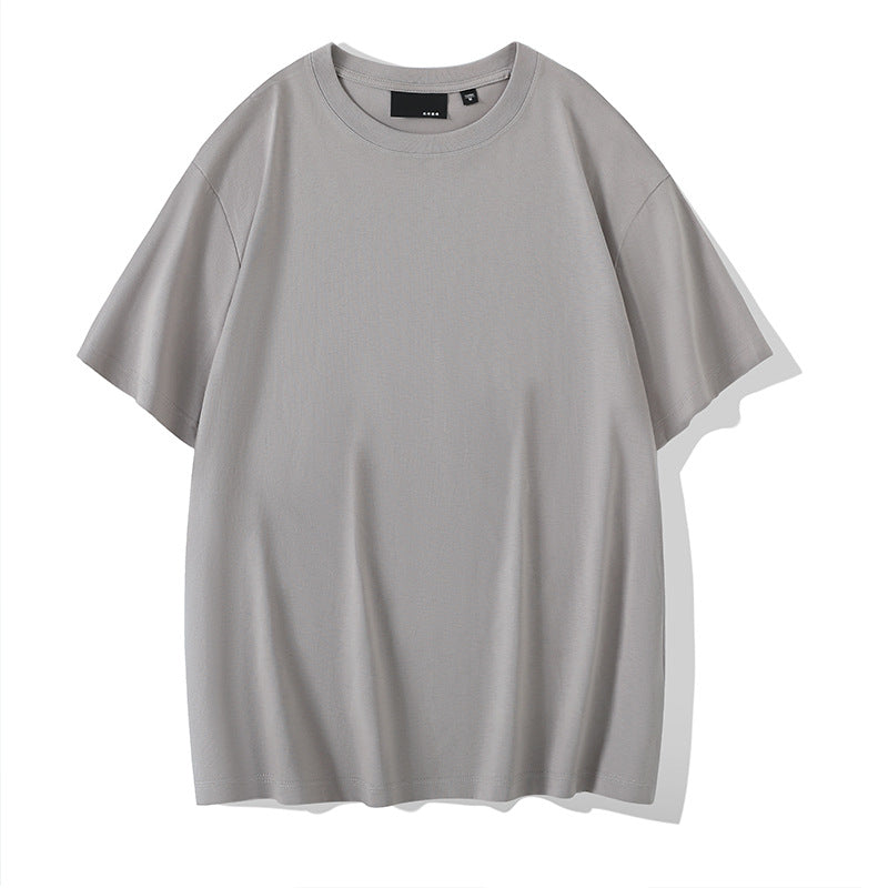 Solid Color Round Neck Bottoming Shirt Summer Casual