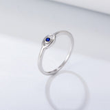 925 Sterling Silver 18K Gold Plated Evil Eye Exquisite Ring for Women Zircon Rings Jewelry Wedding Engagement Anillos