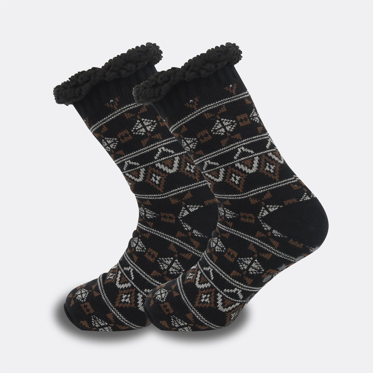 Ethnic Style Men's Thickened Warm Non-slip Room Socks null