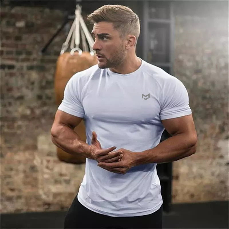 Gym Short Sleeve T Quick Dry Gym Clothes For Running null