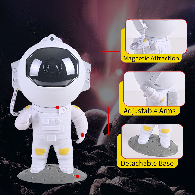 Galaxy Star Projector Starry Sky Night Light Astronaut Lamp Home Room Decor Decoration Bedroom Decorative Luminaires Gift null