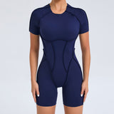 New Backless Short Sleeve One-piece