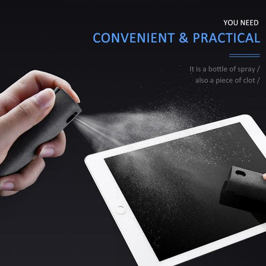 2 In 1 Phone Computer Screen Cleaner Kit For Screen Dust Removal Microfiber Cloth Set null