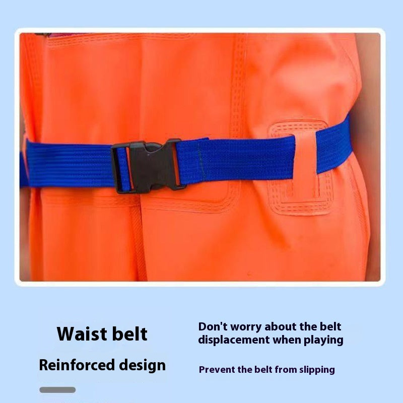 Women's Thick Waterproof One-piece Half Body Rain Pants