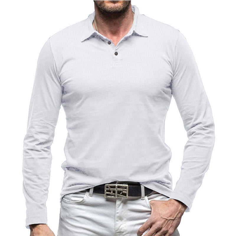 New Polo Collar European And American Men's T-shirt