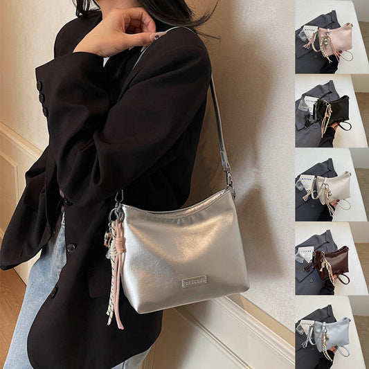 Single Shoulder Underarm Bucket Bag Women's Fashion Messenger Bag null