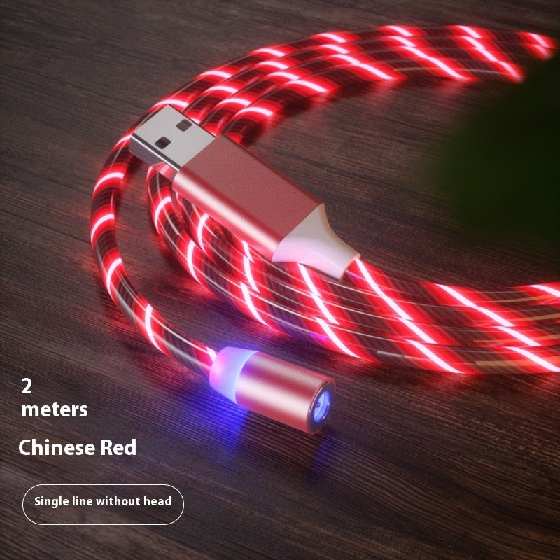 Magnetic Charging Cable Streamer Fast Charging Cable Lighting Micro USB Cable LED Magnet Charger Type-C Cable null