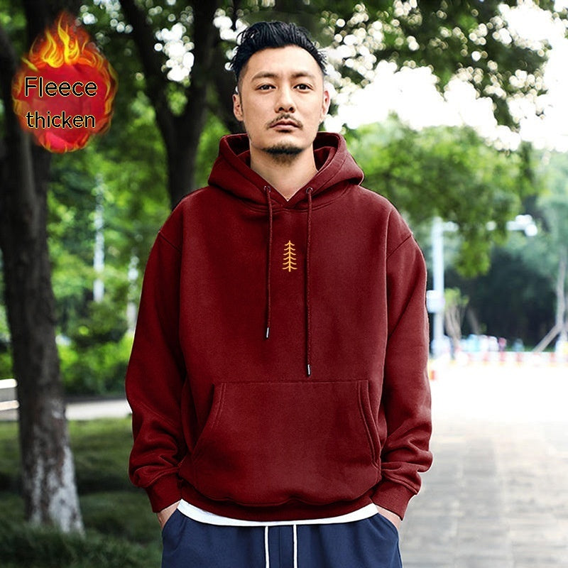 Men's Fashionable All-matching Pullover Hoodie Top null