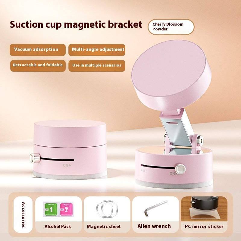 Foldable Magnetic Vacuum Car Phone Holder Foldable Suction Cup With Suction Cup Hands-Free Navigation For Smart Phone null