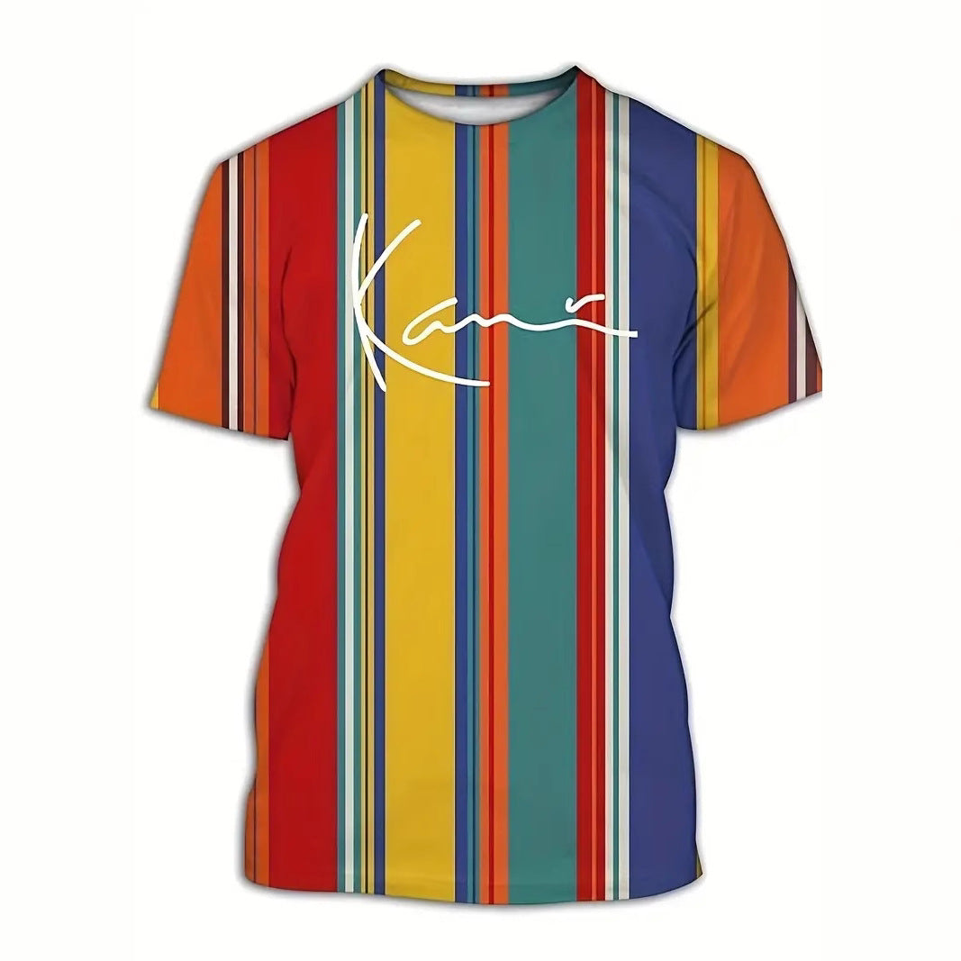 Men's Carnival Fashion Striped T-shirt