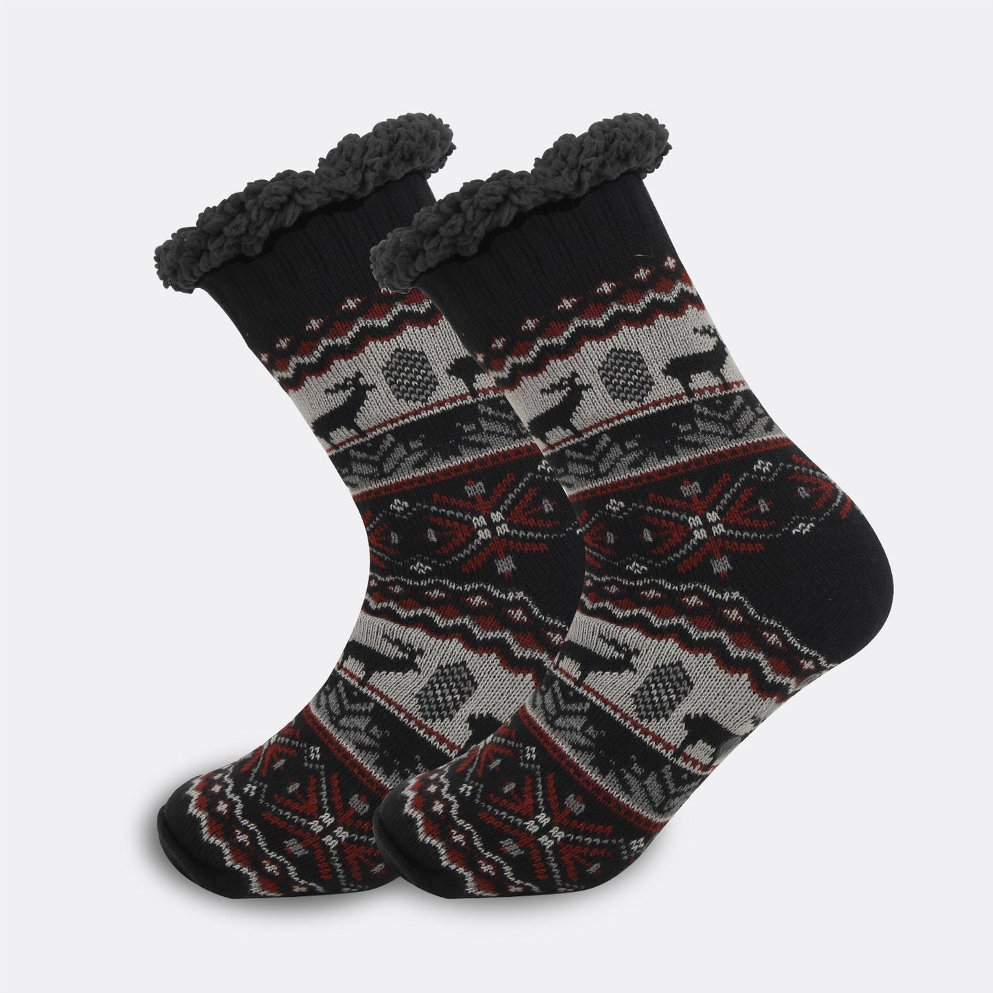 Ethnic Style Men's Thickened Warm Non-slip Room Socks null