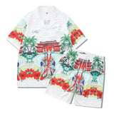 Beach Men And Women Short Sleeve Shirt Outfit