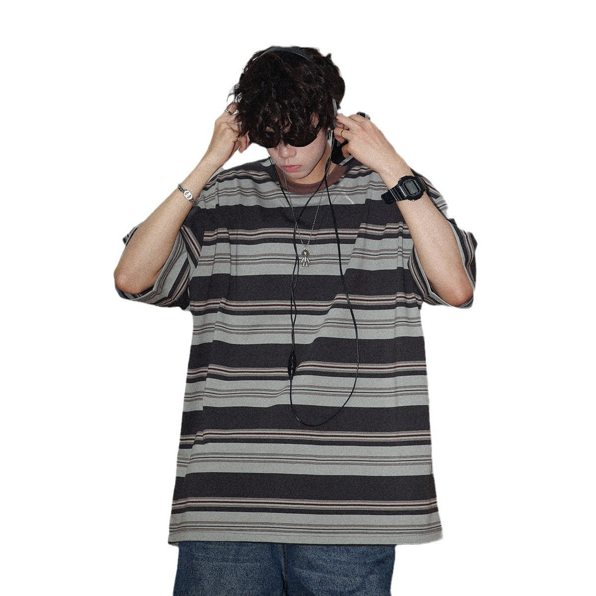 American Lovers Wild Loose Bottoming Shirt Half Sleeve Tee