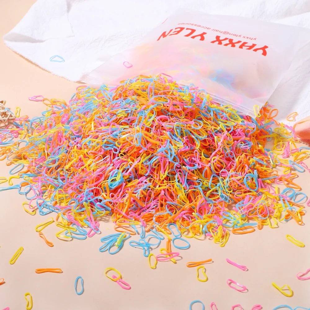 500/1000/2000pcs Girls Colourful Disposable Rubber Band Hair Ties Headband Children Ponytail Holder Bands Kids Hair Accessories 3 500/1000/2000pcs Girls Colourful Disposable Rubber Band Hair Ties Headband Children Ponytail Holder Bands Kids Hair Accessories - shop_name