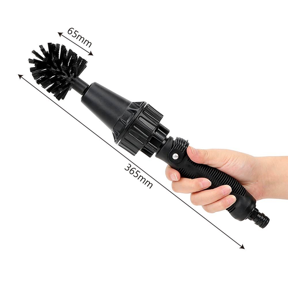 Water-driven Rotary Cleaning Brush Wash Hand-held Water Spray Brush null