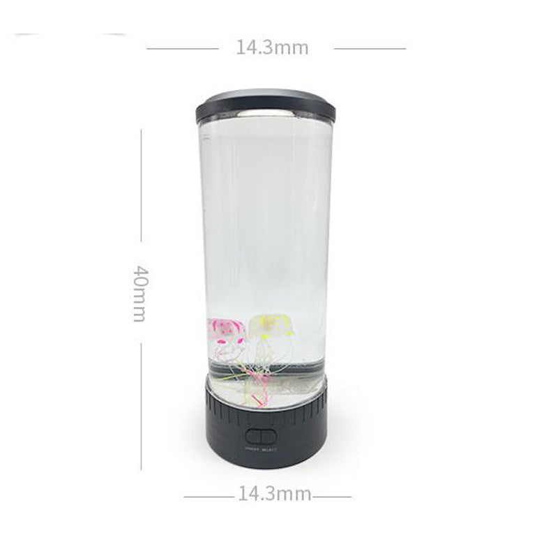 LED Jellyfish Aquarium Lamp Night Light USB Powered null