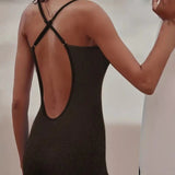 One-piece Women's Sling Slim Fit Backless Design Swimsuit