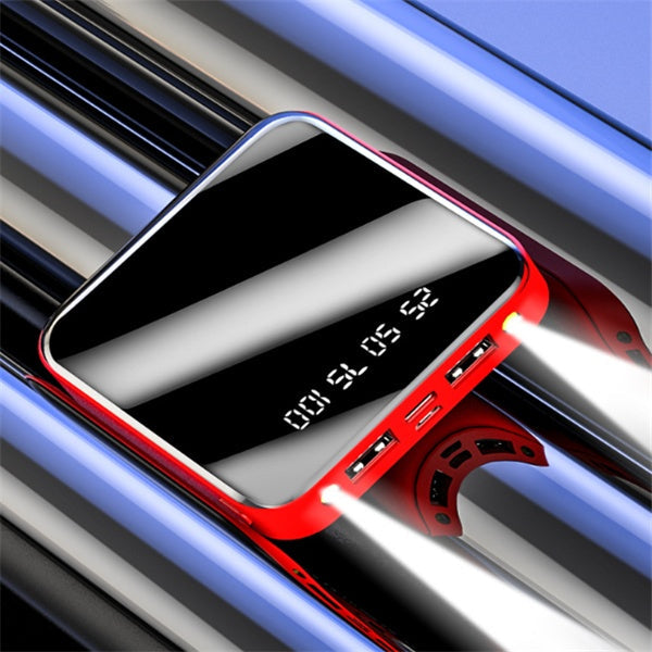 Mini Power Bank 20000 MAh Portable Mirror Digital Display Power Bank null