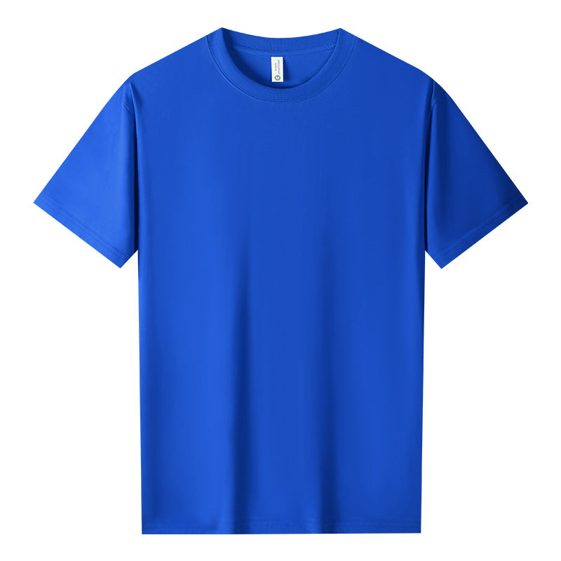 Cool Cotton Antibacterial Round Neck Short Sleeve Solid Color