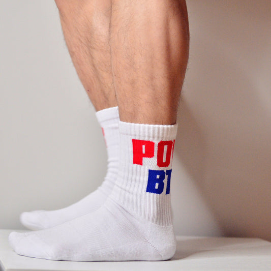 Sports and fitness socks with high top Terry bottom null