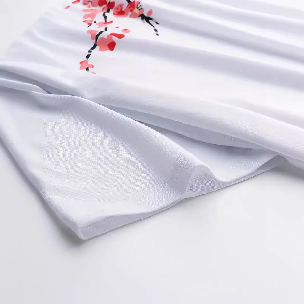 Men's Round Neck Cotton Short-sleeved T-shirt Digital Creative Printing