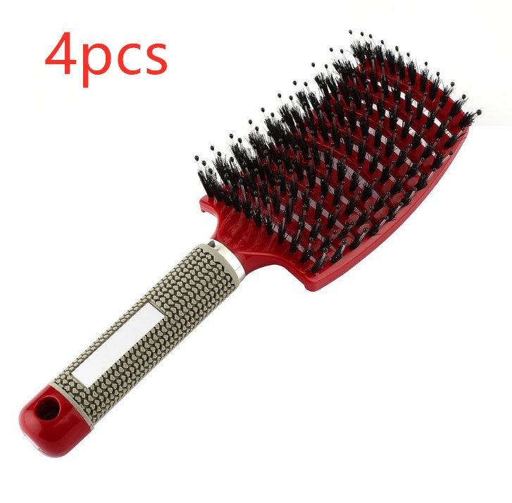 Hairbrush Anti Klit Brushy Haarborstel Women Detangler Hair Brush Bristle Nylon Scalp Massage  Teaser Hair Brush Comb null