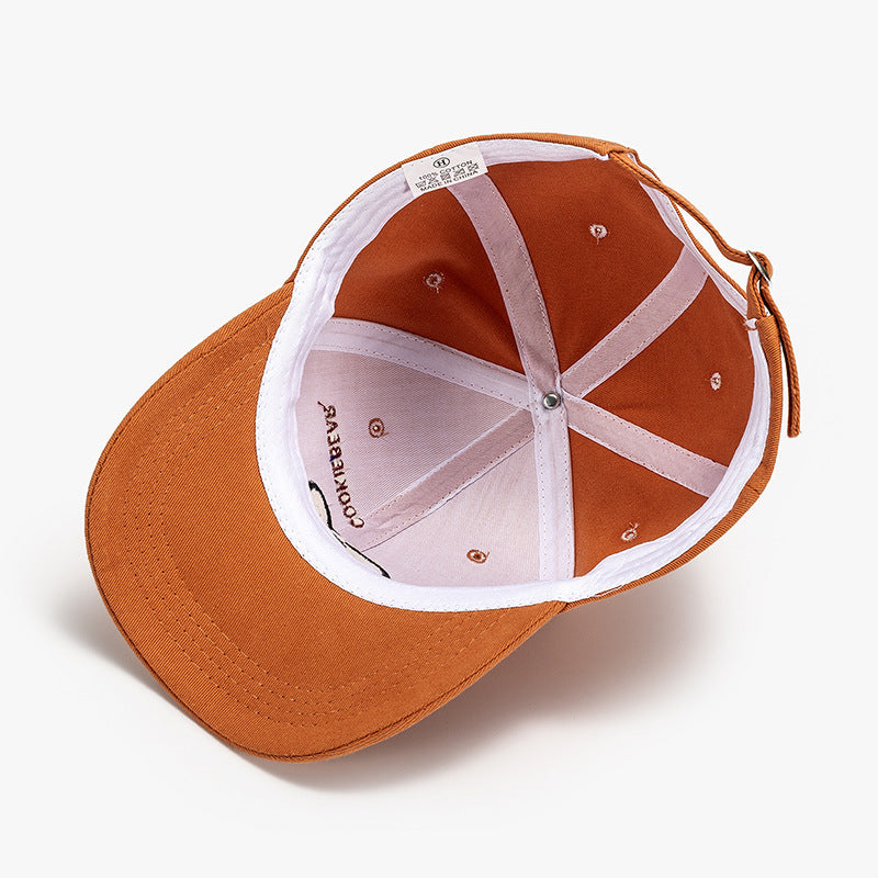 Men's Outdoor Sun Protection South Korea Cute Bear Baseball Cap null